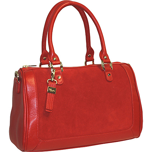 Buxton Keira Satchel Red - Buxton Leather Handbags
