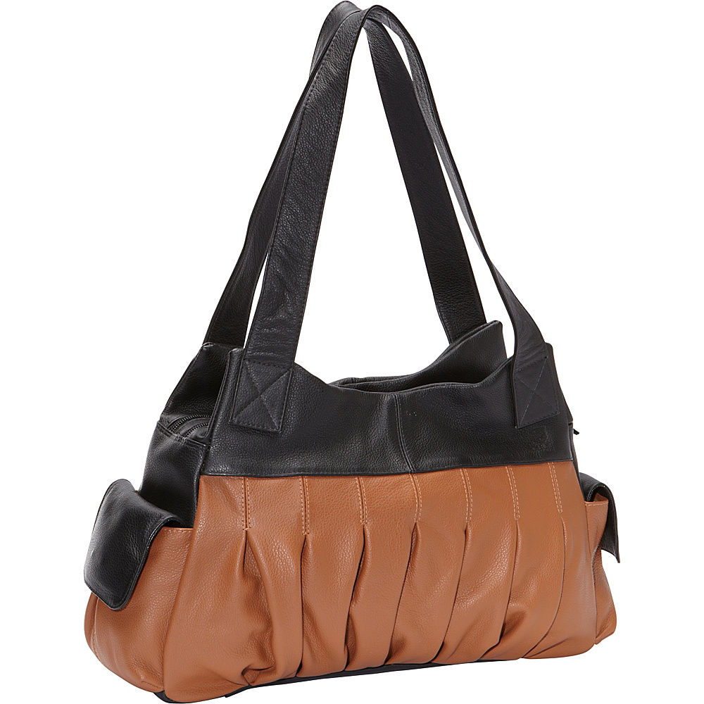 J. P. Ourse Cie. Asbury Black Tan J. P. Ourse Cie. Leather Handbags