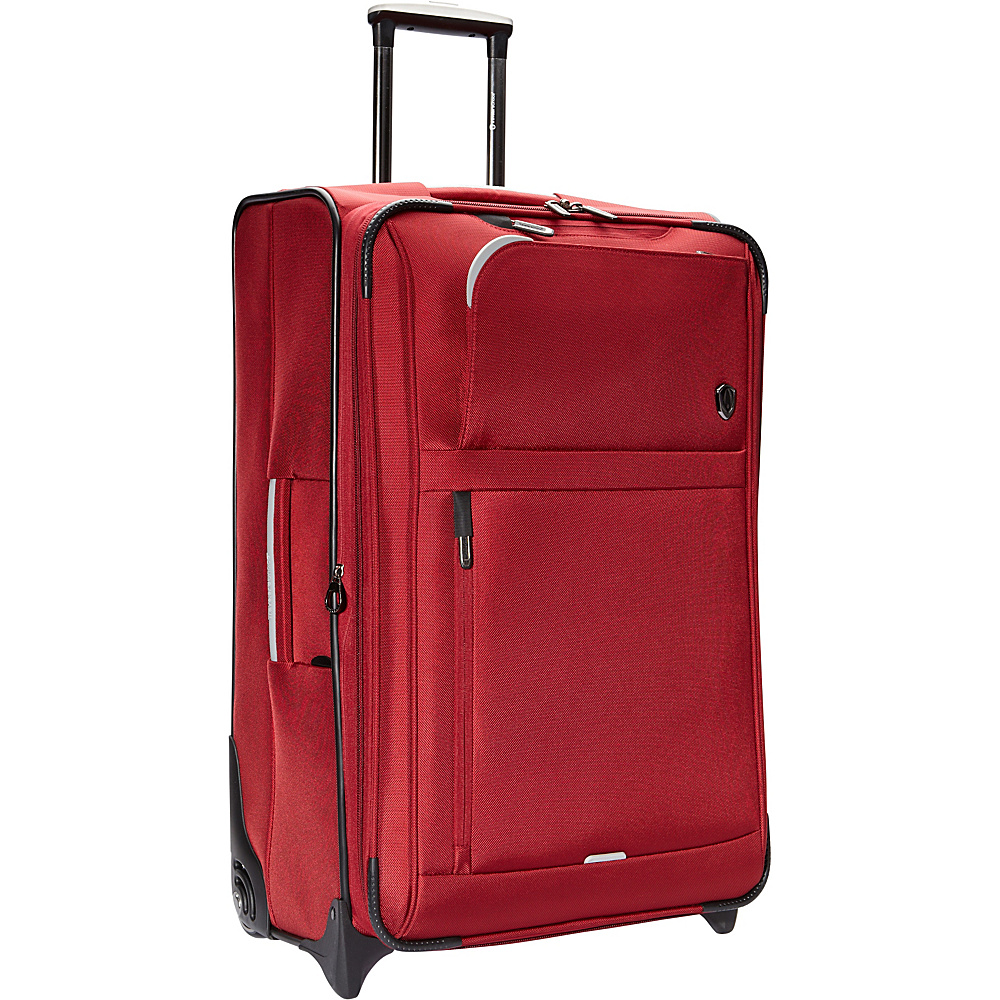 Traveler s Choice Birmingham 29 Expandable Rollaboard Red Traveler s Choice Softside Checked