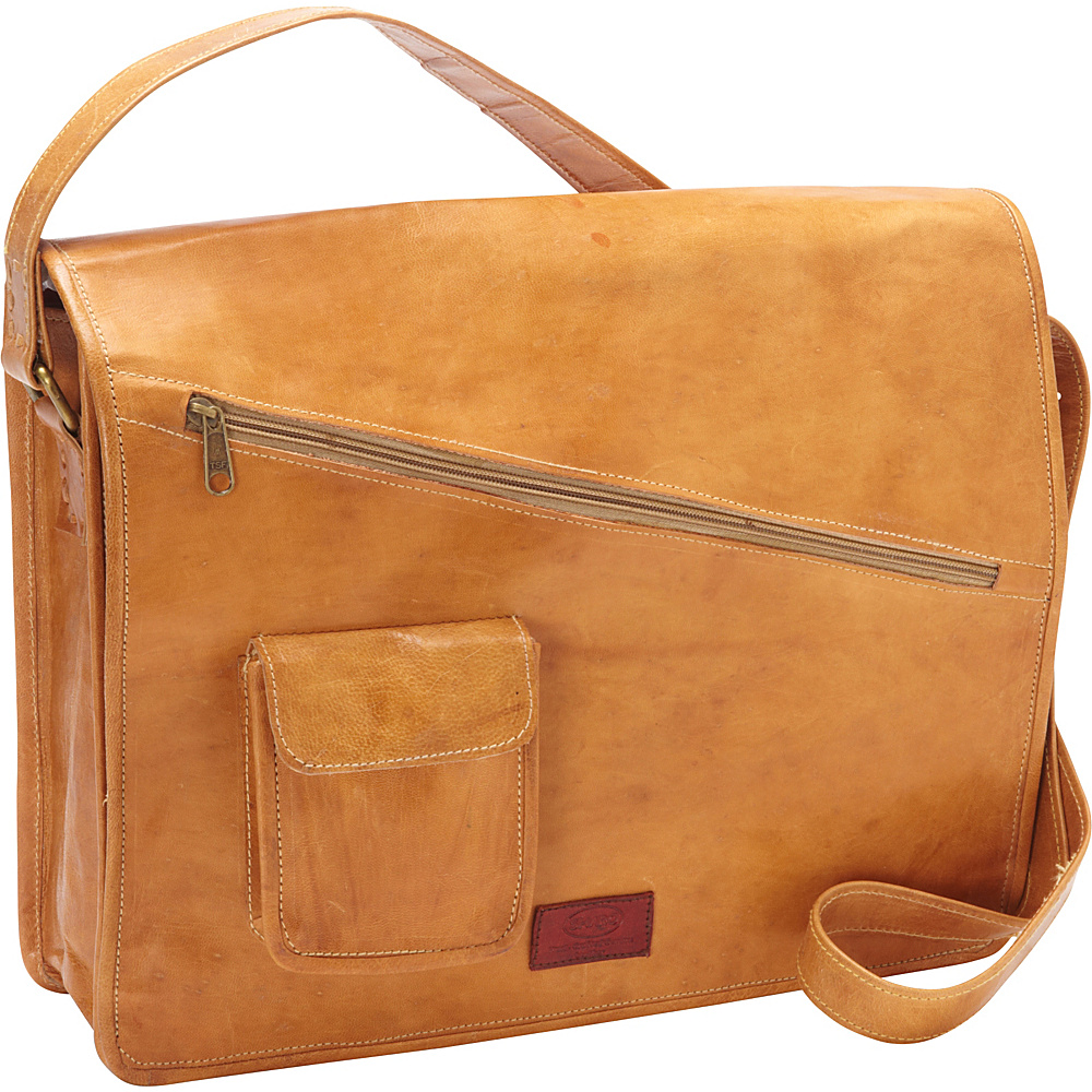Sharo Leather Bags Computer Messenger Bag Orange Yellow Sharo Leather Bags Messenger Bags
