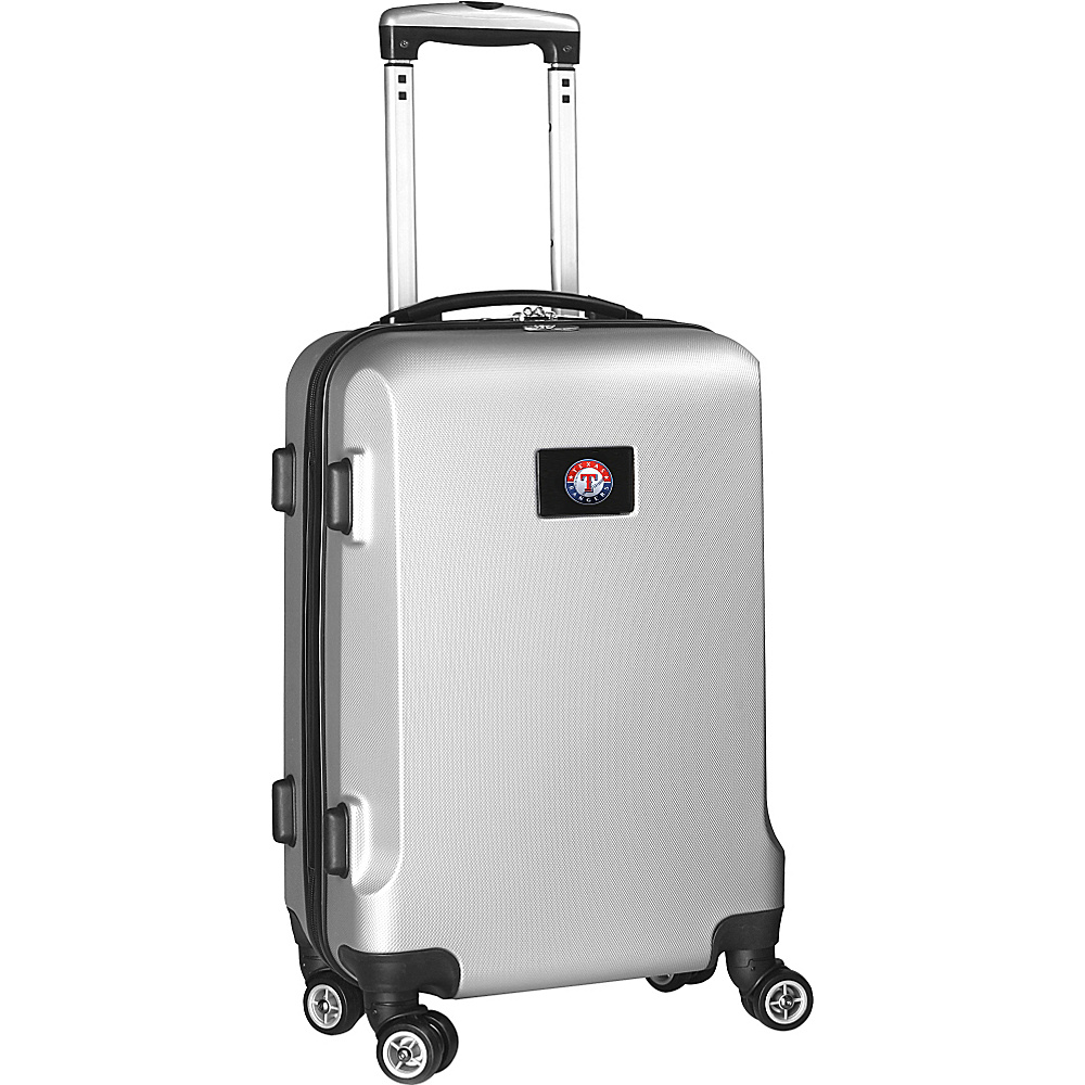 Denco Sports Luggage MLB 20 Domestic Carry On Silver Texas Rangers Denco Sports Luggage Hardside Luggage