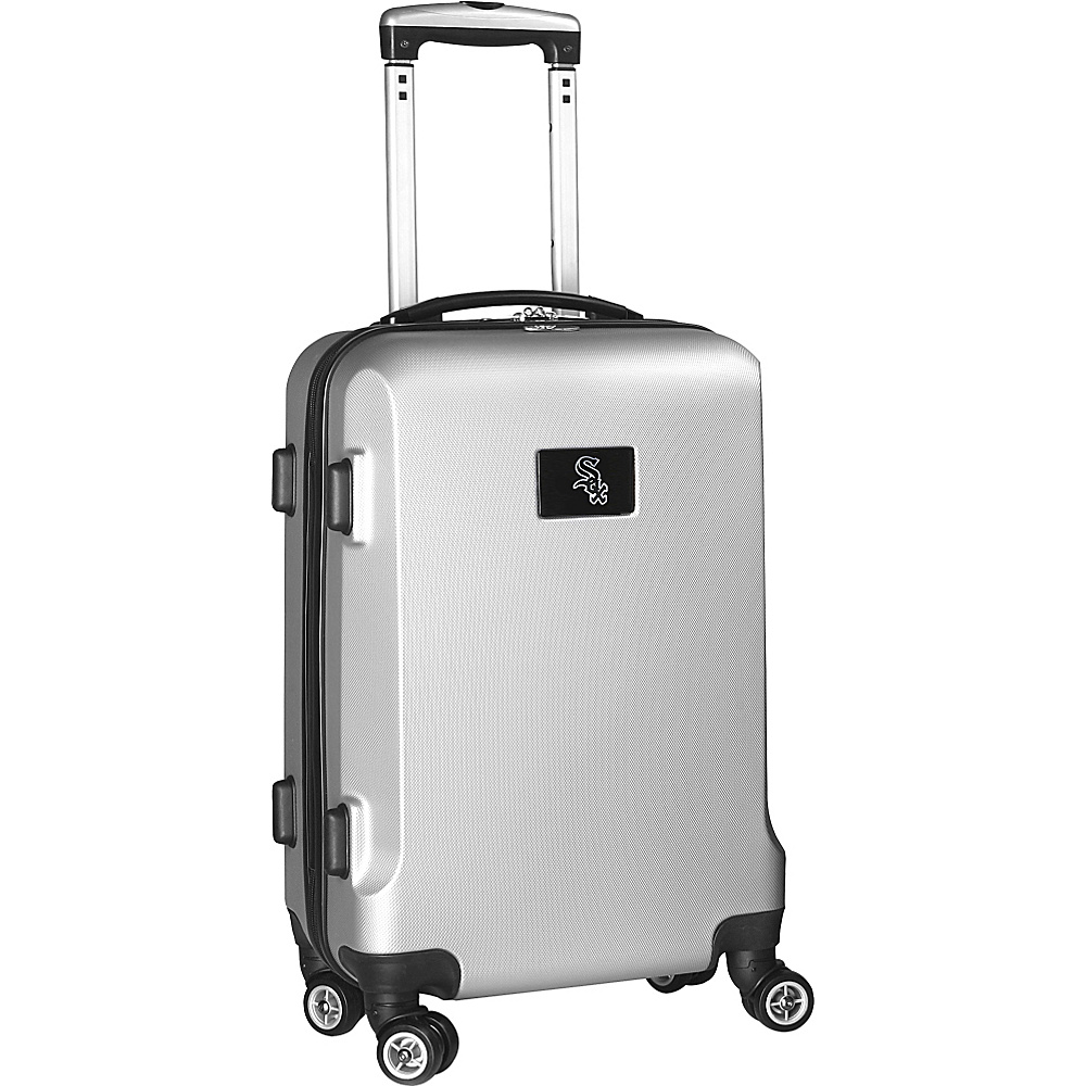 Denco Sports Luggage MLB 20 Domestic Carry On Silver Chicago White Sox Denco Sports Luggage Hardside Luggage