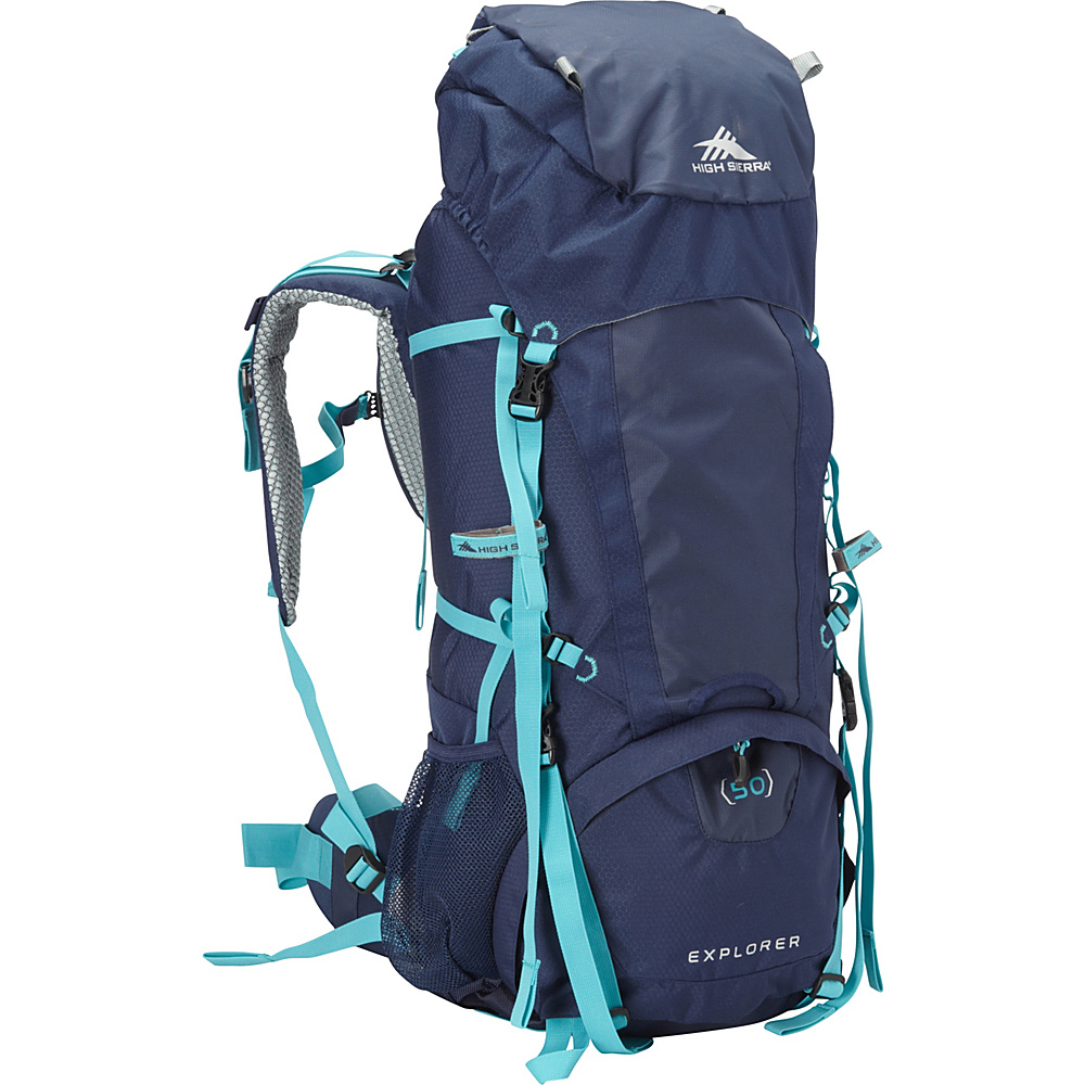 High Sierra Women s Explorer 50 True Navy True Navy Tropic Teal High Sierra Day Hiking Backpacks