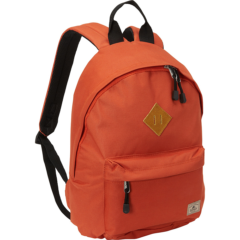 Everest Vintage Backpack Rust Orange Everest Everyday Backpacks