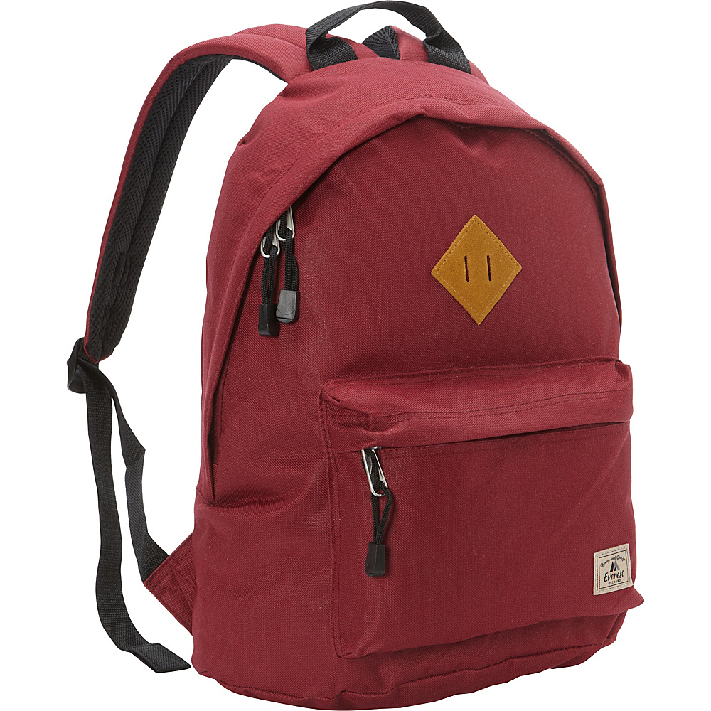 Everest Vintage Backpack Burgundy Everest Everyday Backpacks