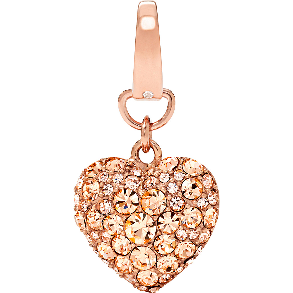 Fossil Puffy Heart Charm Rose Gold Fossil Other Fashion Accessories
