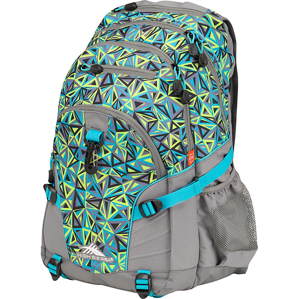 High Sierra Loop Backpack Electric Geo Charcoal Tropic Teal High Sierra Everyday Backpacks