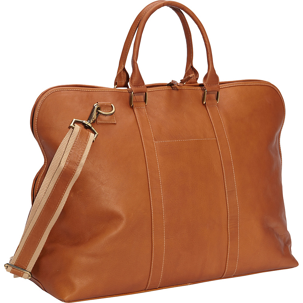 Clava Leather Weekender Satchel Vachetta Tan Clava Luggage Totes and Satchels