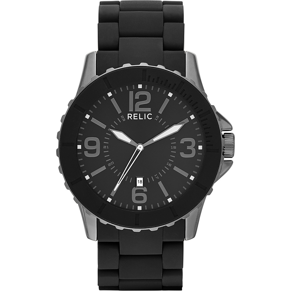 Relic Belport Silicone Watch Black Relic Watches
