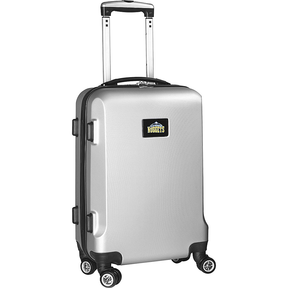Denco Sports Luggage NBA 20 Domestic Carry On Silver Denver Nuggets Denco Sports Luggage Hardside Carry On