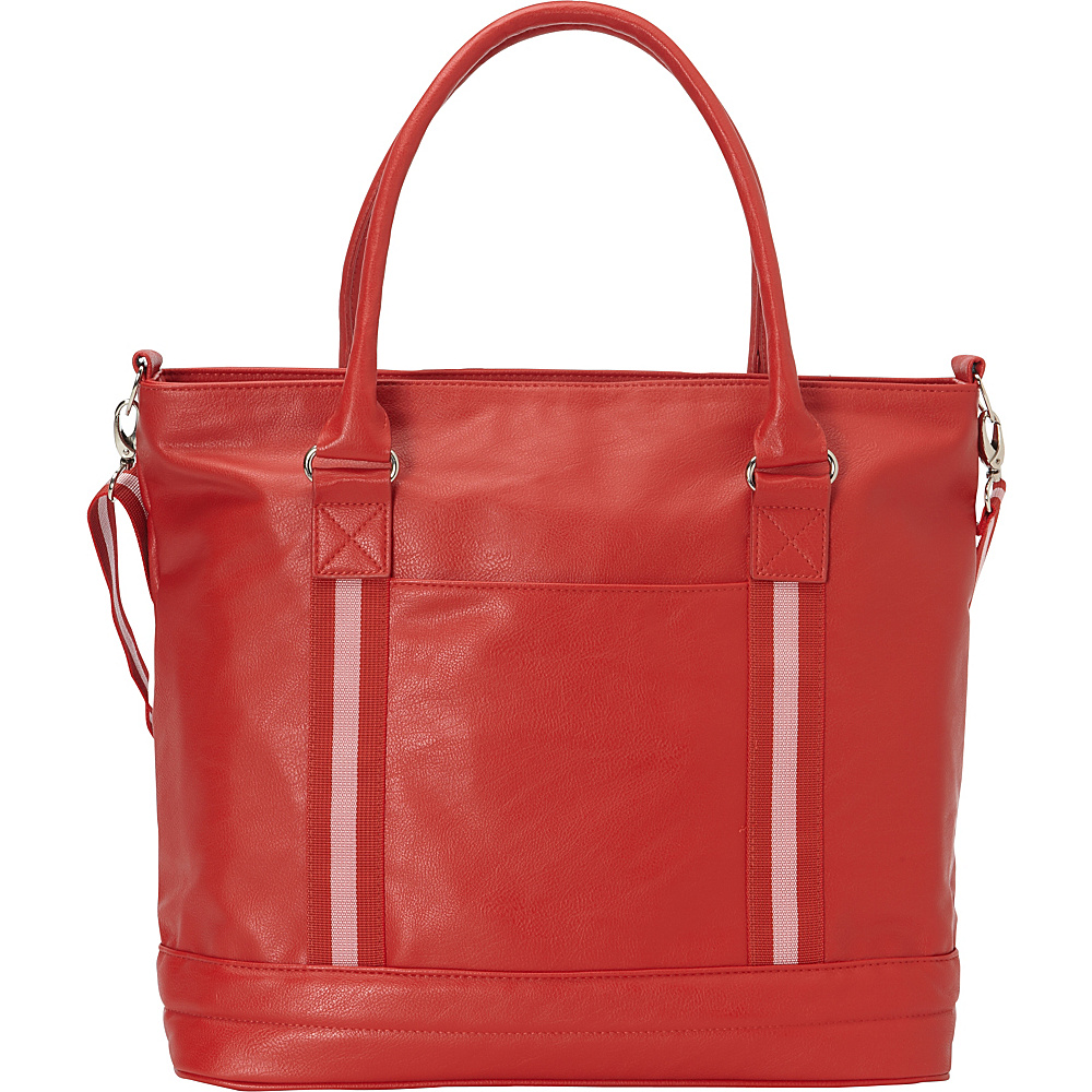 Bellino Cooper Tote Red Bellino Leather Handbags