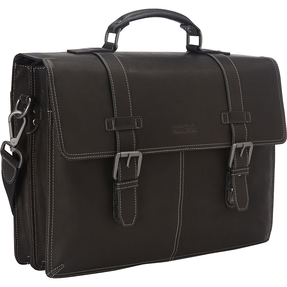Kenneth Cole Reaction Flap py Go Lucky Laptop Briefcase Black Kenneth Cole Reaction Non Wheeled Business Cases