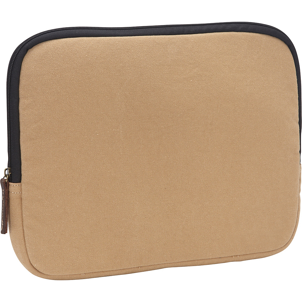 Vagabond Traveler 13 inch MacBook Pro Cotton Canvas Sleeve Protector Khaki Vagabond Traveler Electronic Cases