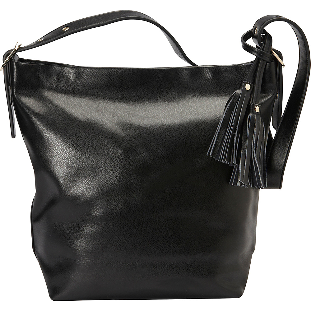 Donna Bella Designs Olivia Shoulder Bag Black Donna Bella Designs Leather Handbags
