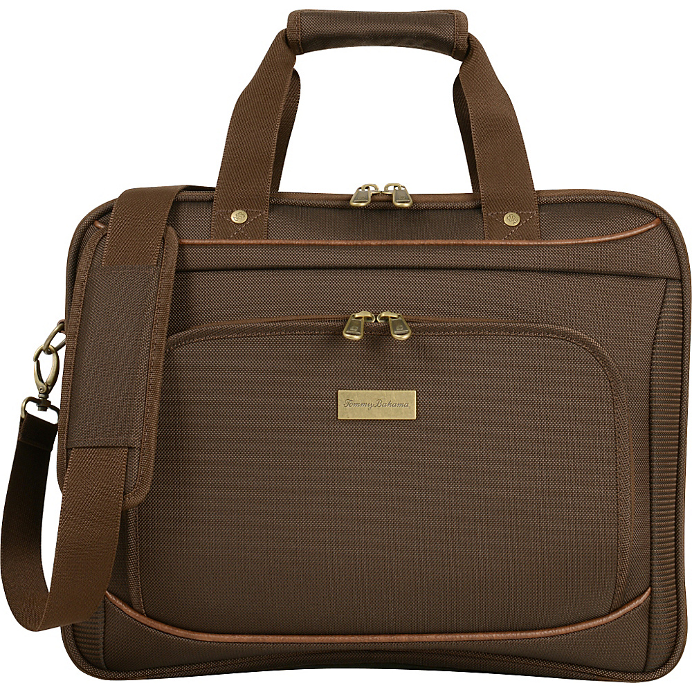 Tommy Bahama Harbor Elua 16 Briefcase Brown Tommy Bahama Non Wheeled Business Cases