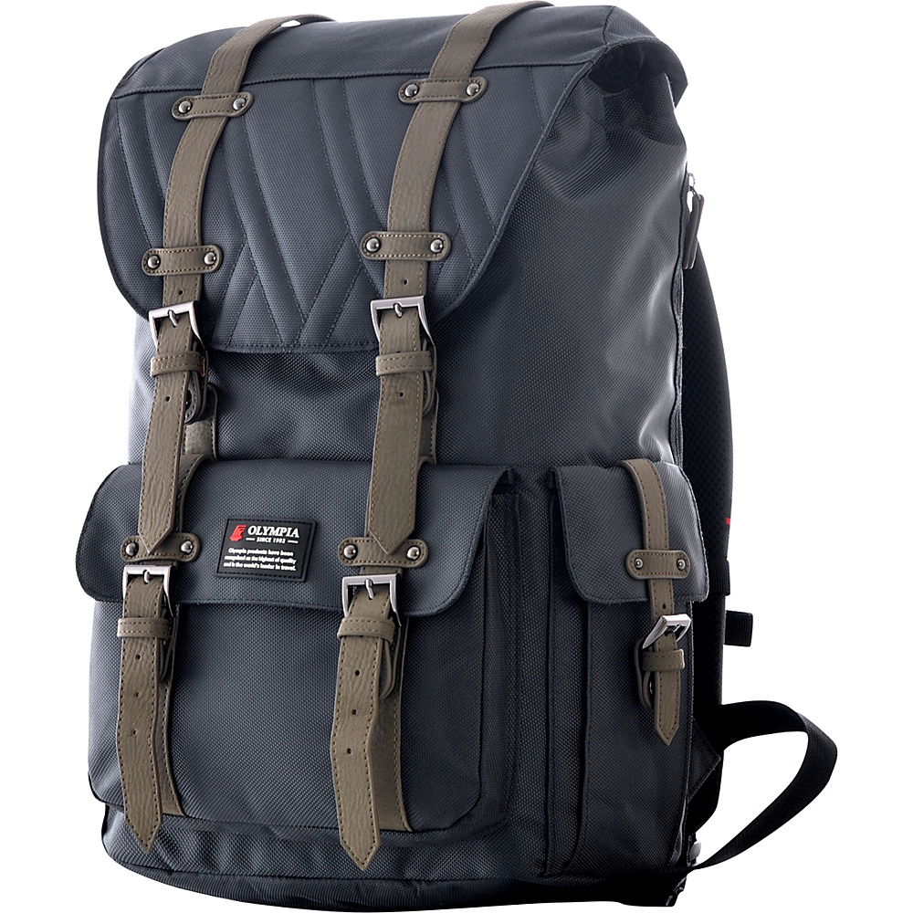 Olympia Hopkins 18 Backpack Charcoal Gray Olympia Business Laptop Backpacks