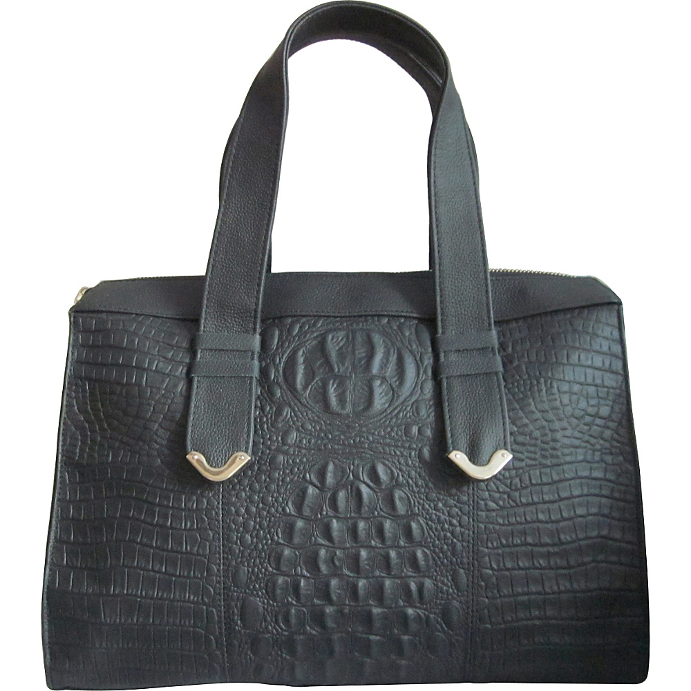 AmeriLeather Gator Gal Handbag Shoulder Bag Black AmeriLeather Leather Handbags