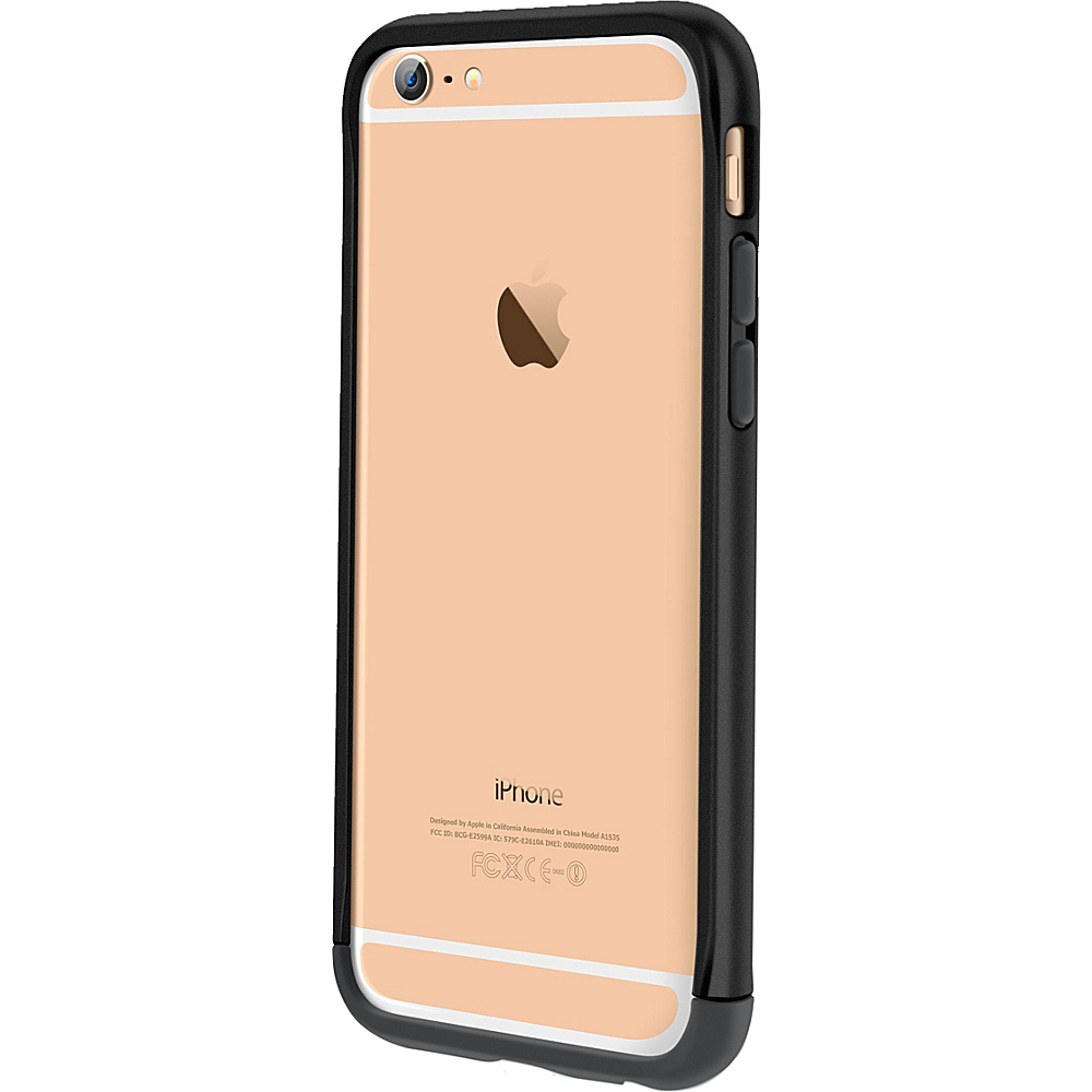 rooCASE Ultra Slim Fit Strio Bumper Case Cover for iPhone 6 6s 4.7 Black rooCASE Electronic Cases