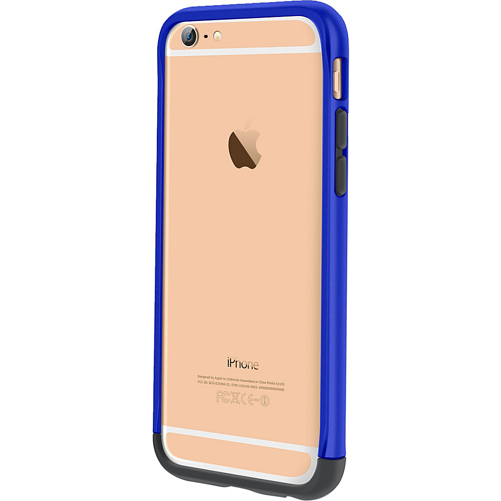 rooCASE Ultra Slim Fit Strio Bumper Case Cover for iPhone 6 6s 4.7 Blue rooCASE Electronic Cases