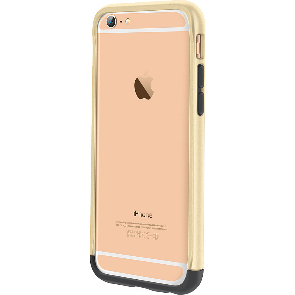 rooCASE Ultra Slim Fit Strio Bumper Case Cover for iPhone 6 6s 4.7 Fossil Gold rooCASE Electronic Cases