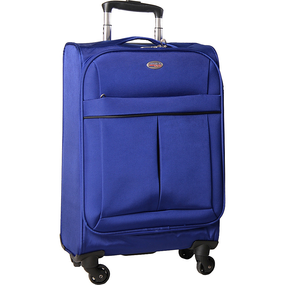 American Flyer Simply Lite! Collection 21 Carry On Spinner Blue American Flyer Softside Carry On