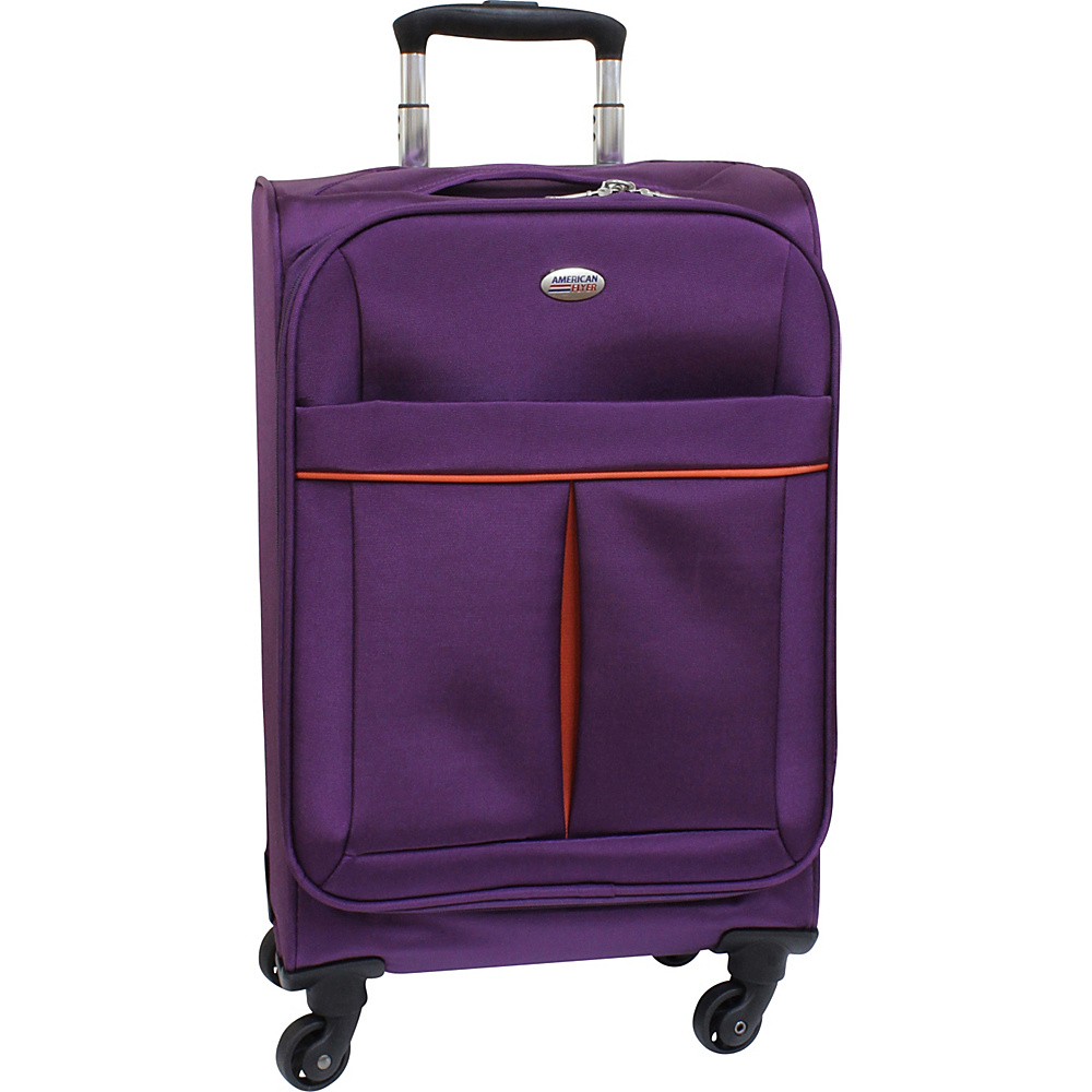 American Flyer Simply Lite! Collection 21 Carry On Spinner Purple American Flyer Softside Carry On