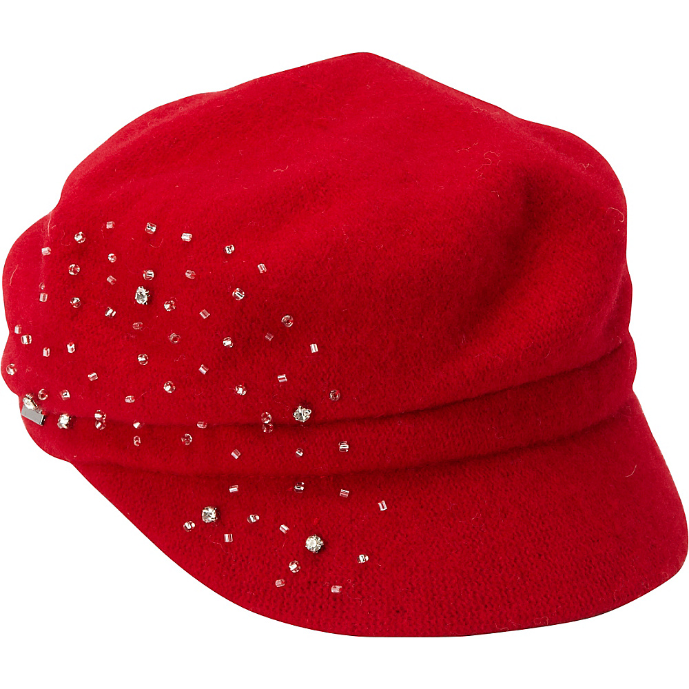 Betmar New York Lynn Wool Cap True Red Betmar New York Hats Gloves Scarves