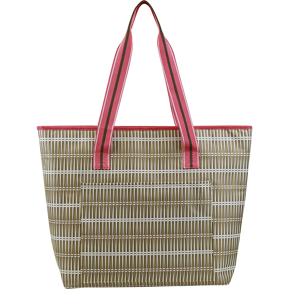 All For Color Cooler Tote Khaki Rattan All For Color Travel Coolers