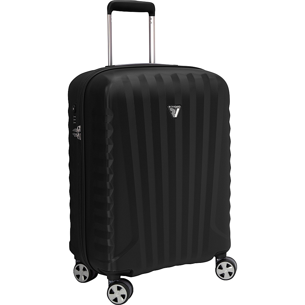 Roncato UNO ZSL Premium 22 Carry On Spinner Black Roncato Hardside Luggage