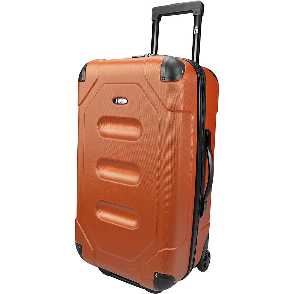 U.S. Traveler Long Haul 24 Cargo Trunk Luggage Burnt Orange U.S. Traveler Hardside Checked