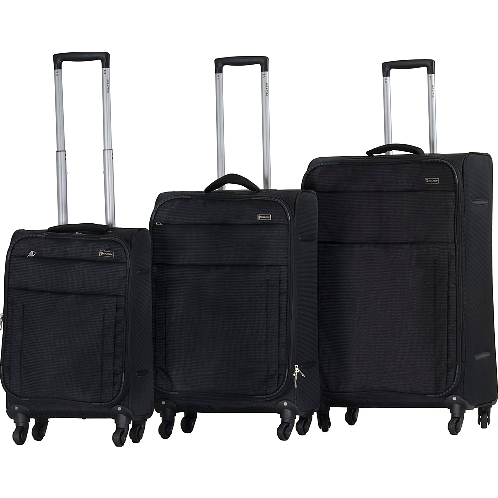 CalPak Wilshire Luggage Set Black CalPak Luggage Sets