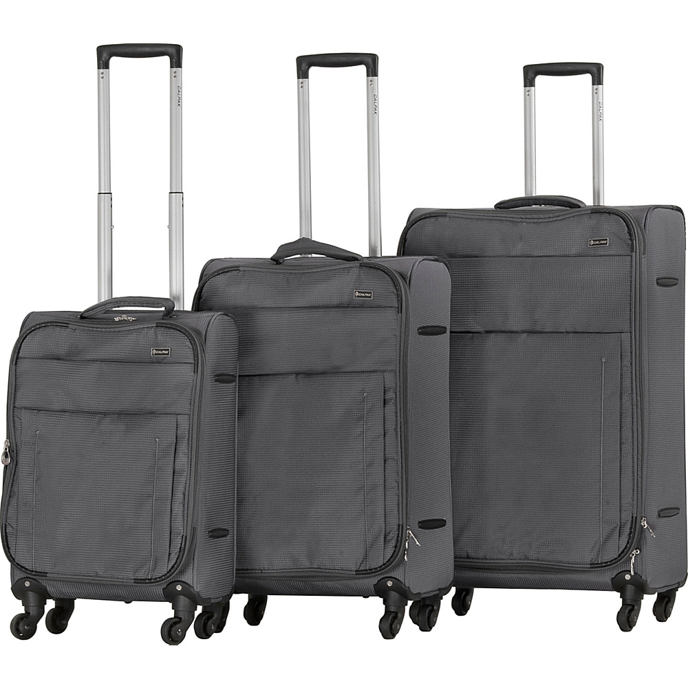 CalPak Wilshire Luggage Set Gray CalPak Luggage Sets