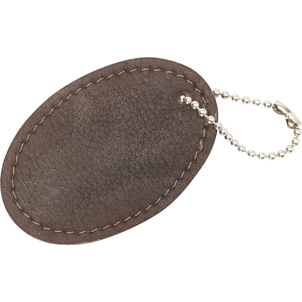 Piel Oval Bag Tag Chocolate Piel Luggage Accessories