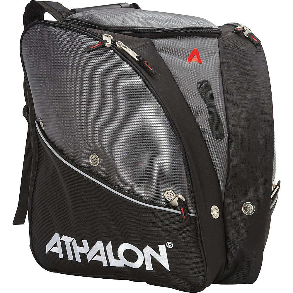 Athalon Tri Athalon Boot Bag Silver w Black Athalon Ski and Snowboard Bags