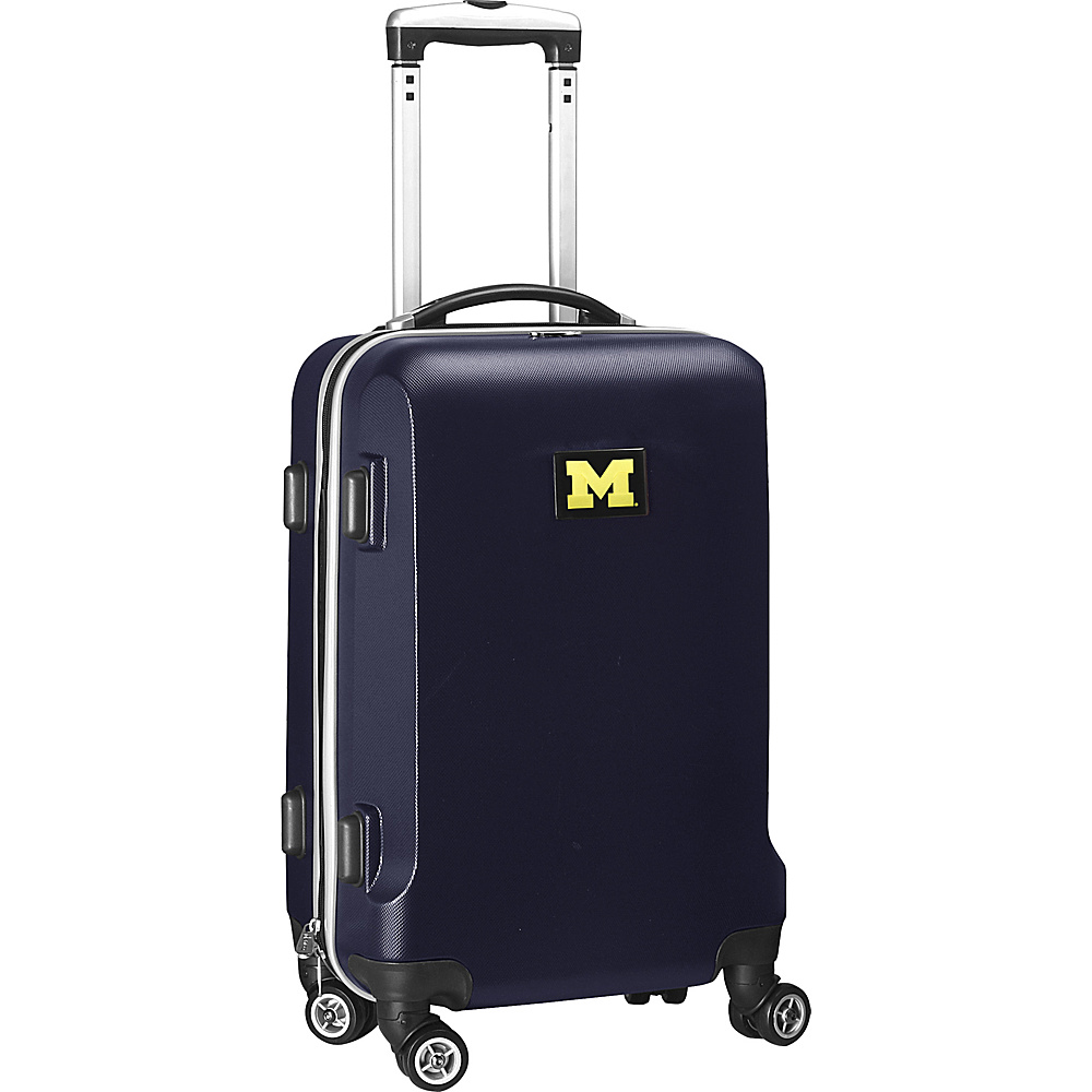 Denco Sports Luggage NCAA 20 Domestic Carry On Navy University of Michigan Wolverines Denco Sports Luggage Hardside Carry On