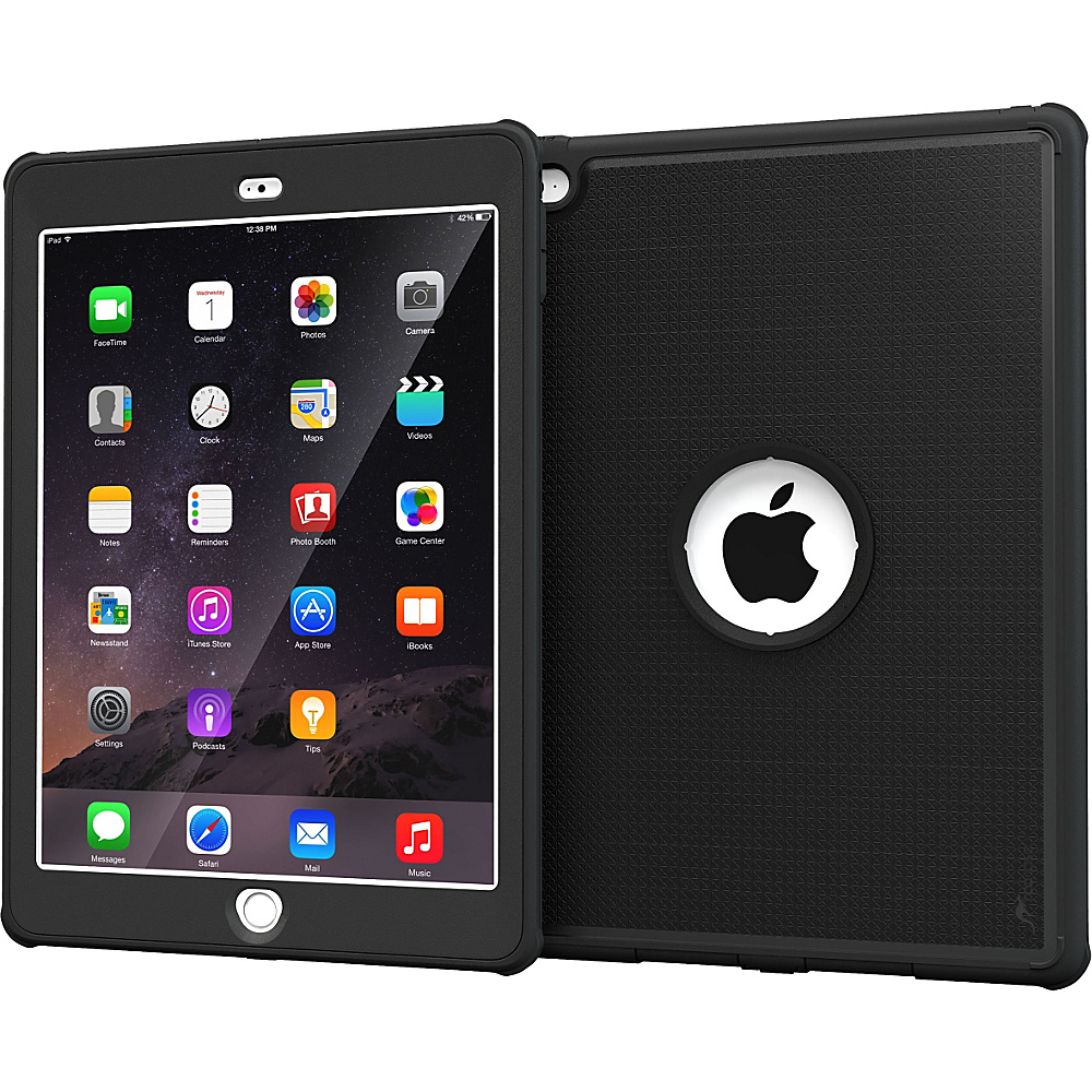 rooCASE Orb VersaTough 360 Armor PC TPU Case Cover for Apple iPad Air 2 Black rooCASE Electronic Cases