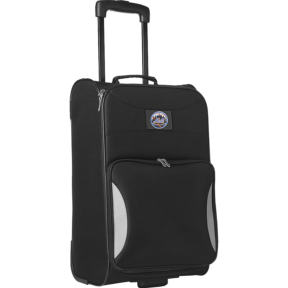 Denco Sports Luggage Cooperstown MLB 21 Steadfast Upright Carry on Cooperstown Mets Denco Sports Luggage Small Rolling Luggage