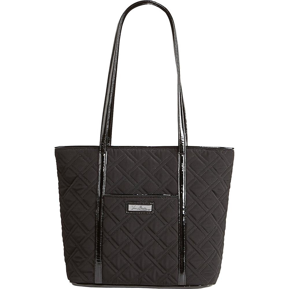 Vera Bradley Small Trimmed Vera Solids Classic Black Vera Bradley Fabric Handbags