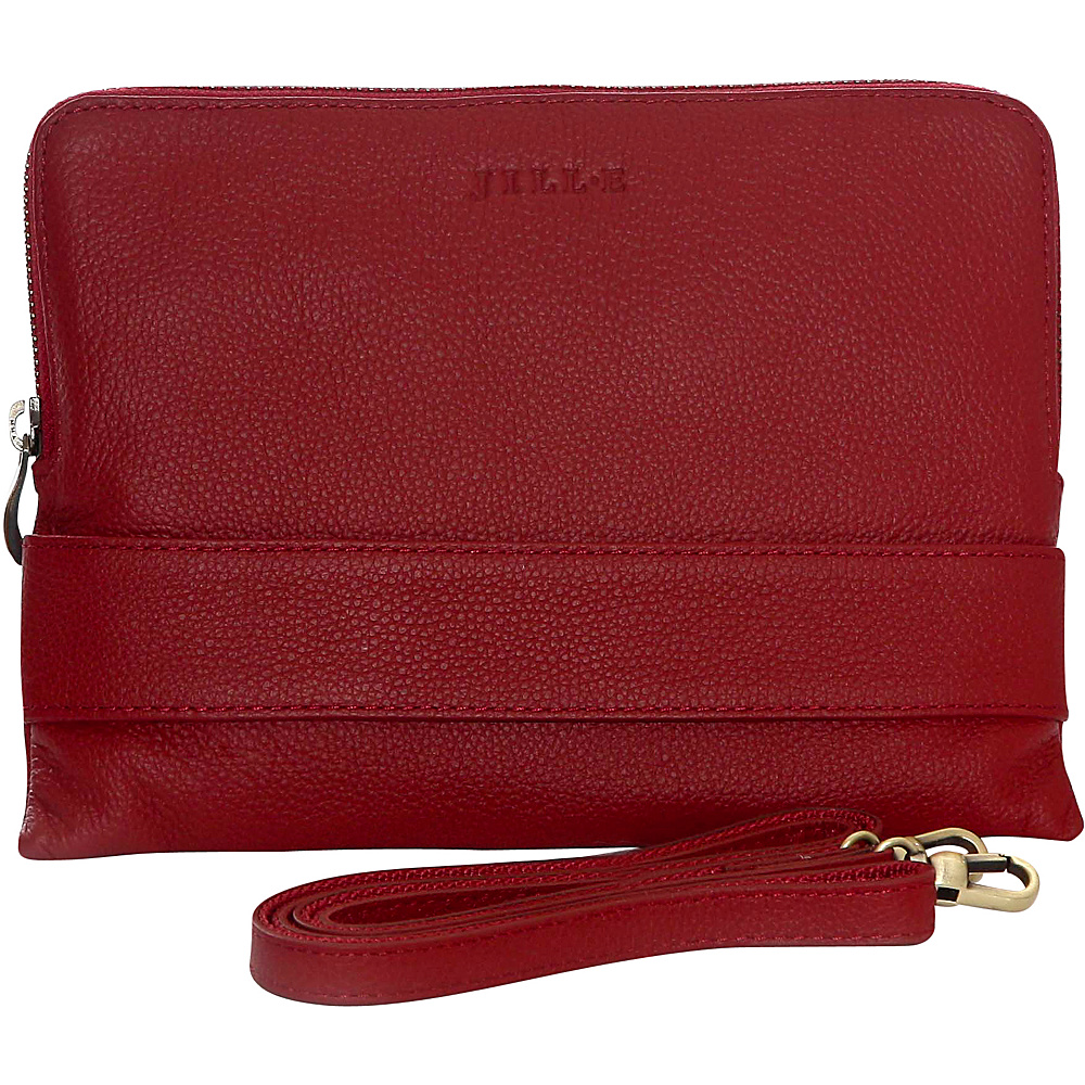 Jill e Designs Ivy 7 Leather Tablet Clutch Red Jill e Designs Electronic Cases