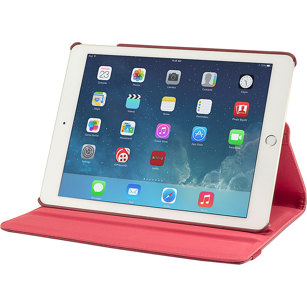 Devicewear Detour 360 Rotating Case for the iPad Air 2 Case with Auto On Off Red Devicewear Laptop Sleeves