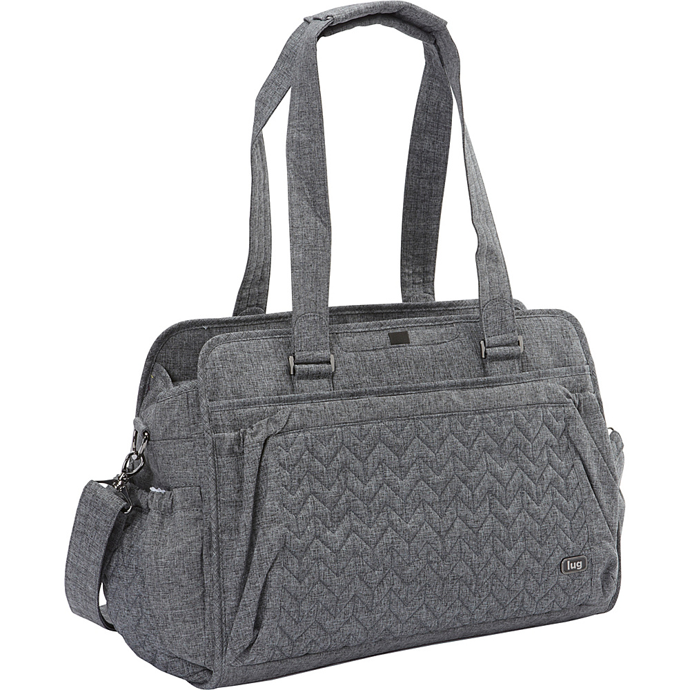 Lug Caboose Carry All Bag Heather Black Lug Diaper Bags Accessories
