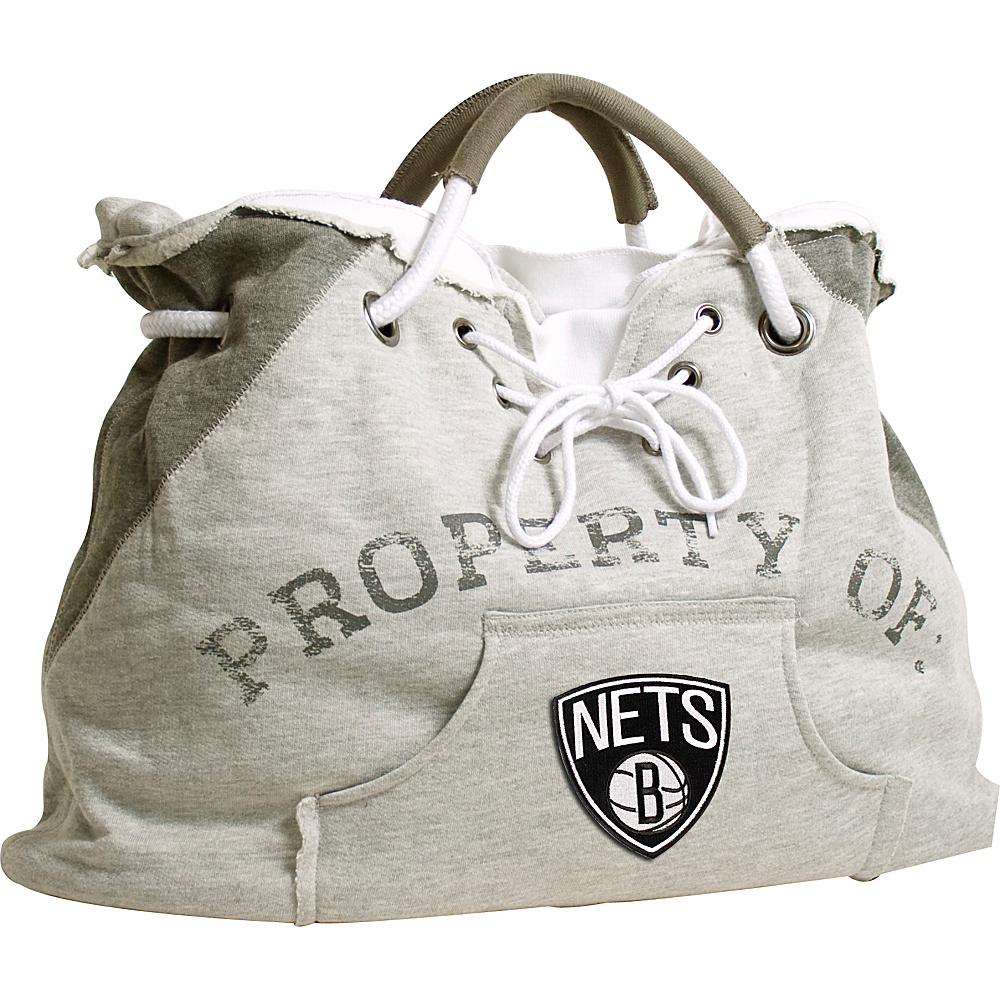 Littlearth Hoodie Tote NBA Teams Brooklyn Nets Littlearth Fabric Handbags