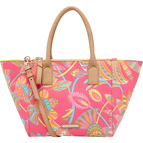 Trina Turk Poolside Satchel Egyptian Floral Pink - Trina Turk Designer Handbags