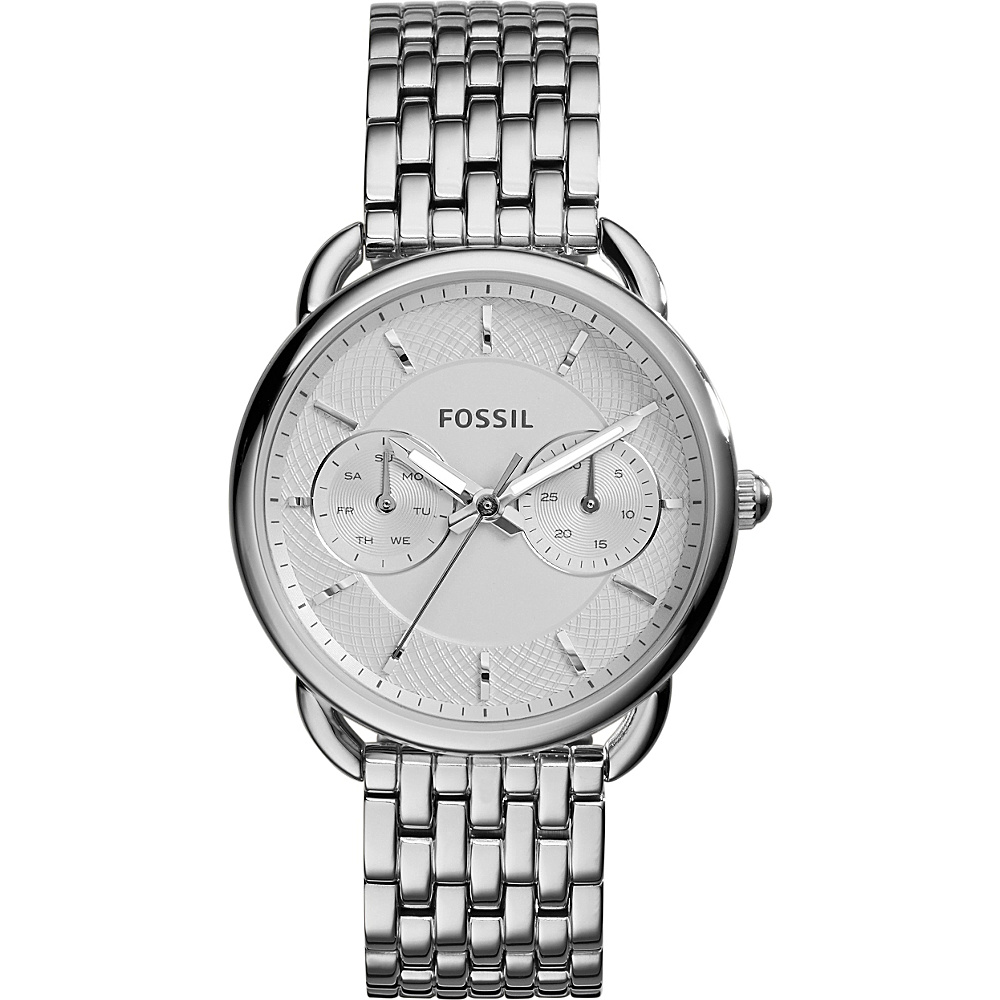 Fossil Tailor Multifunction Stainless Steel Watch Silver Fossil Watches