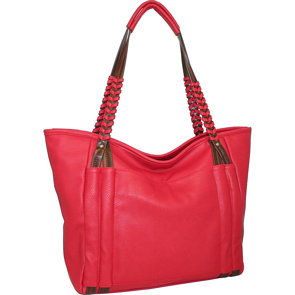 Punto Uno Whip it Tote Red Punto Uno Manmade Handbags