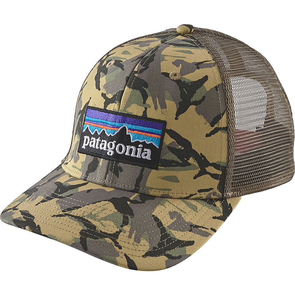 Patagonia P6 Trucker Hat Big Camo Classic Tan Patagonia Hats Gloves Scarves
