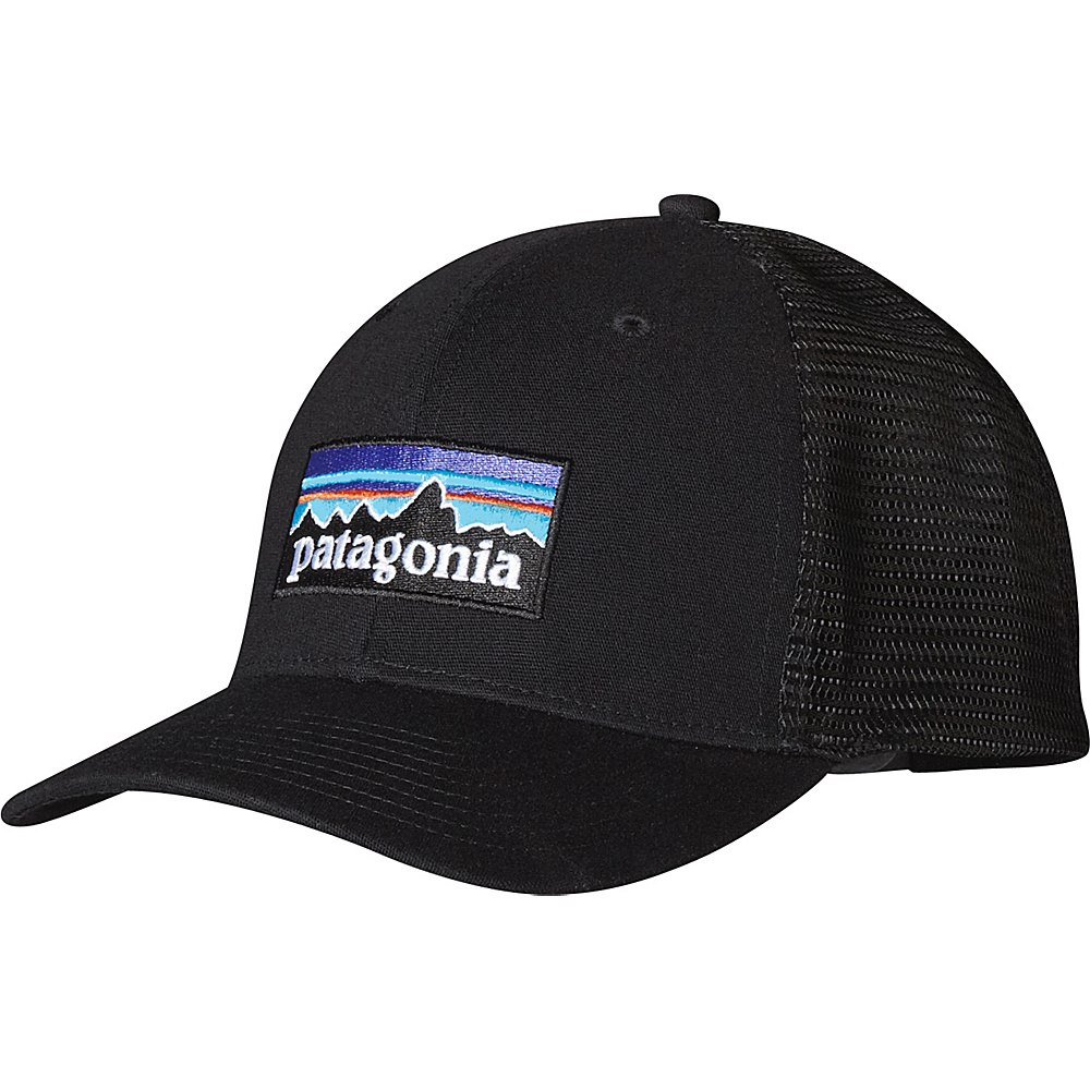 Patagonia P6 Trucker Hat Black Patagonia Hats Gloves Scarves