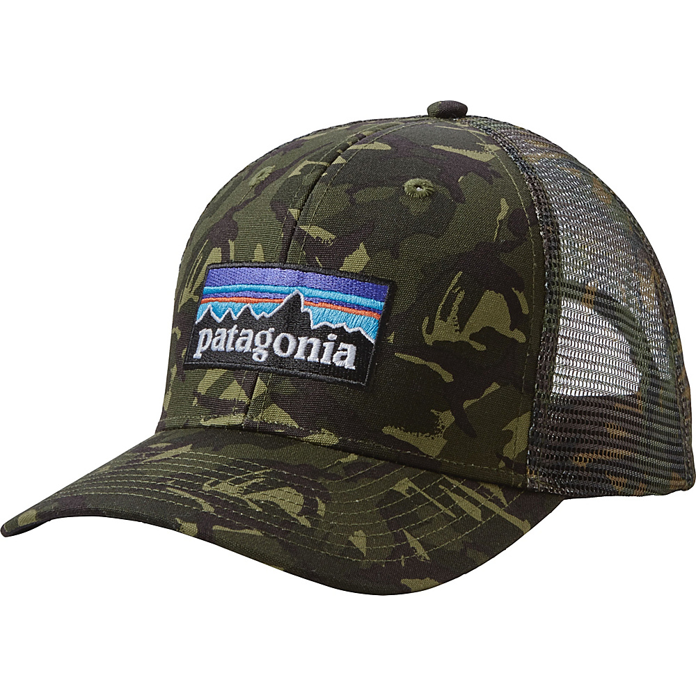 Patagonia P6 Trucker Hat Big Camo Fatigue Green Patagonia Hats Gloves Scarves