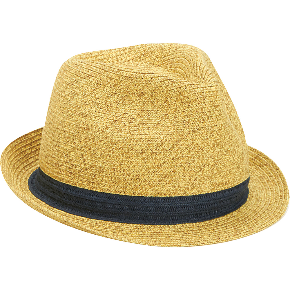 San Diego Hat Kids Fedora with Contrast Band Natural San Diego Hat Hats Gloves Scarves