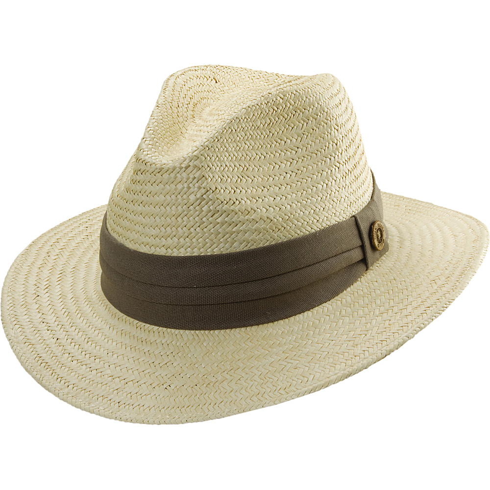 Tommy Bahama Headwear Panama Safari Hat with 3 Pleat Band Taupe L XL Tommy Bahama Headwear Hats Gloves Scarves
